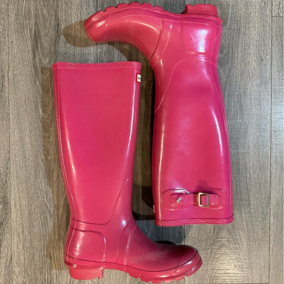 HUNTER RAIN BOOTS - PINK - Picture 2 of 9